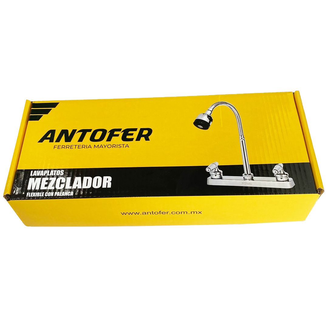 MEZCLADOR PARA LAVAPLATOS FLEXIBLE CON PALANCA CAJA 20 UNIDADES