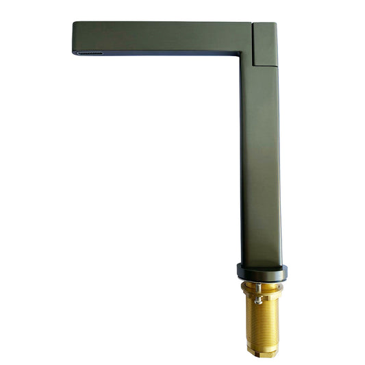 GRIFO LAVABO CUERPO DE LATON ALTO NEGRO CAJA 10 UNIDADES