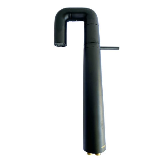 GRIFO LAVABO CUERPO LATON ALTO NEGRO CAJA 10 UNIDADES