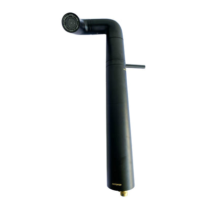 GRIFO LAVABO CUERPO LATON ALTO NEGRO CAJA 10 UNIDADES