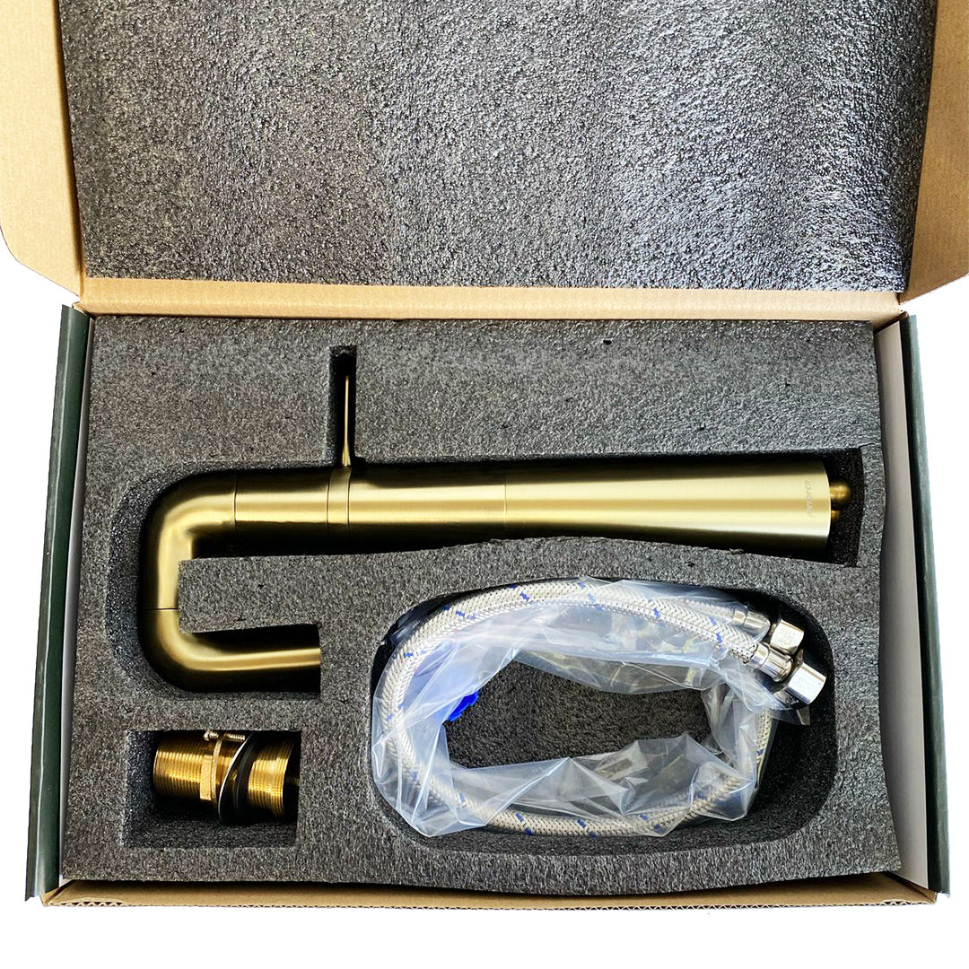 GRIFO LAVABO CUERPO LATON ALTO GOLD CAJA 10 UNIDADES