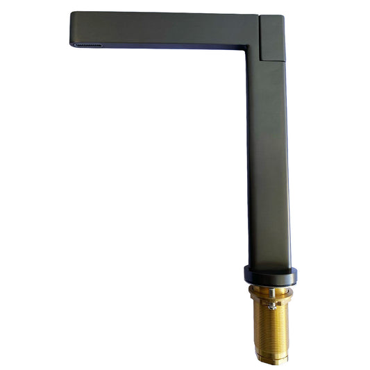 GRIFO LAVABO CUERPO DE LATON ALTO GRIS CAJA 10 UNIDADES