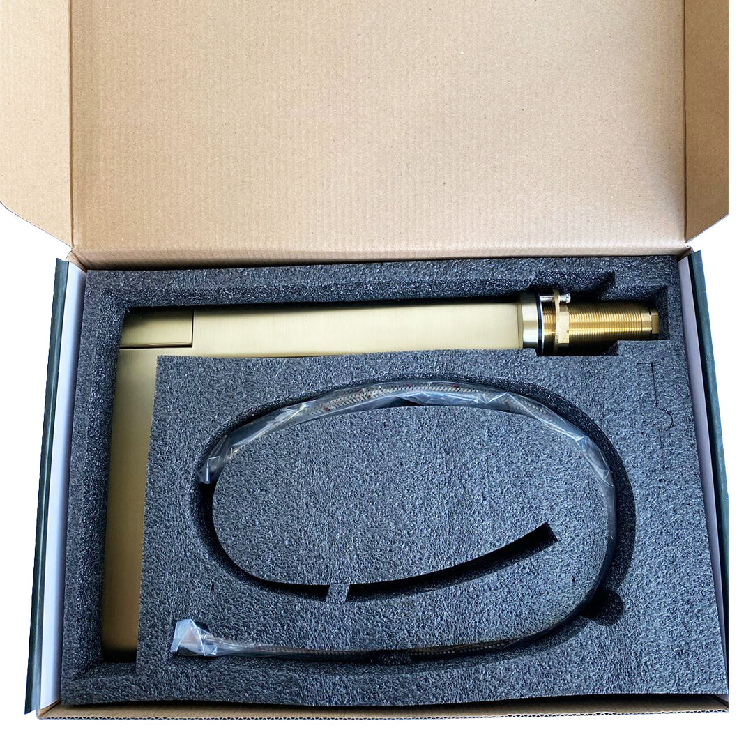 GRIFO LAVABO CUERPO DE LATON ALTO GOLD CAJA 10 UNIDADES