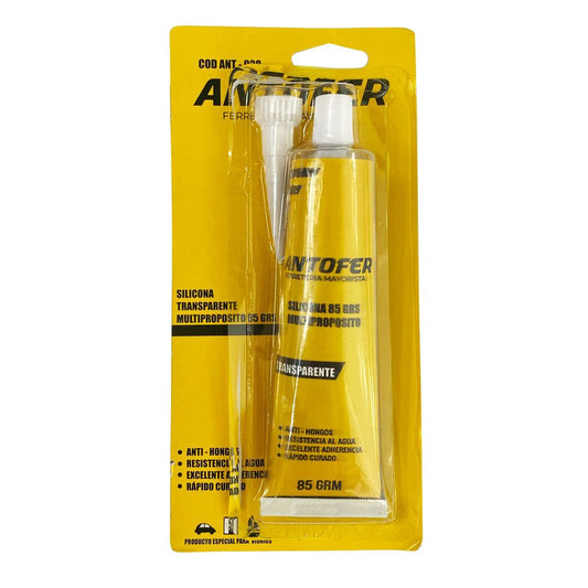 SILICONA TRANSPARENTE MULTIPROPOSITO 85 GRS CAJA 144 UNIDADES