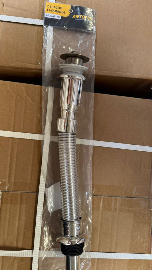 DESAGÜE LAVAMANOS TAPON MONEDA SIN REBOCE, CAJA 100 UND