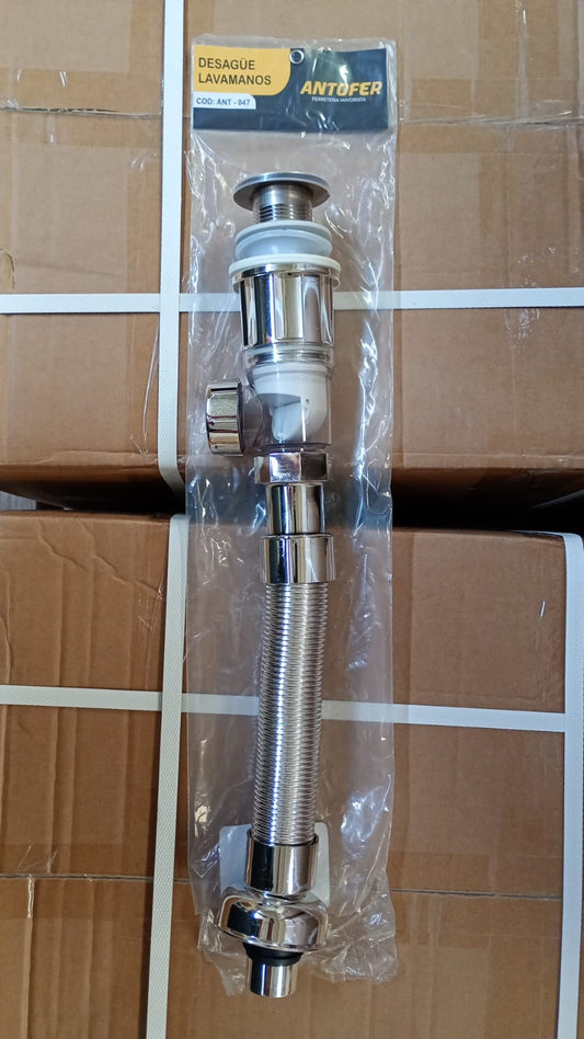 DESAGÜE LAVAMANOS TAPÓN MONEDA ANTIOLOR, CAJA 50 UND