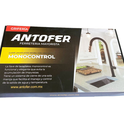 LLAVE DE LUJO MONOCONTROL FIJA CON PALANCA DELGADA CAJA 10 UNIDADES